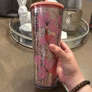 Starbucks pink glitter venti cup